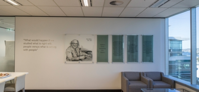 Gallup Office Foyer Signage