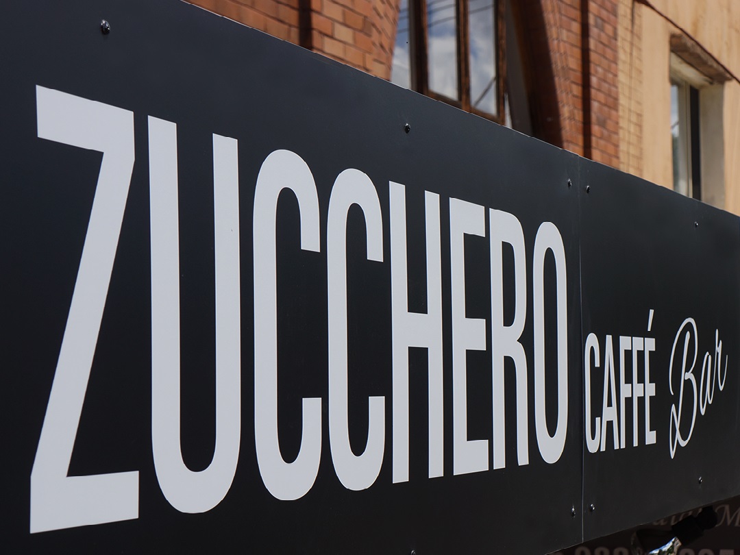 External signage for Zucchero Caffé in Artarmon