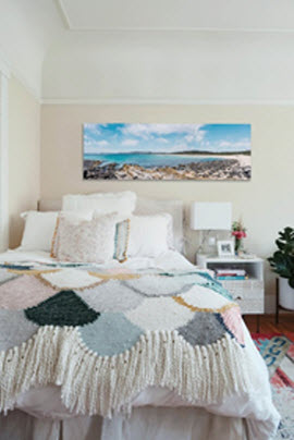 Landscape print of Boomerang Beach by Raw Edge Photography.