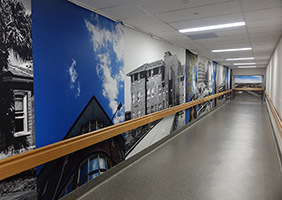 St George Hospital Refurbishment Feature Walls