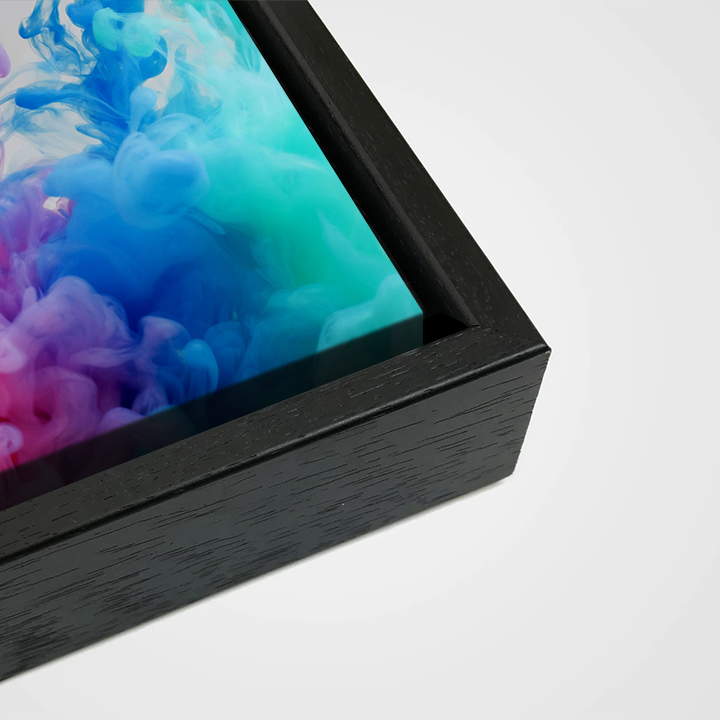 black canvas shadow frame