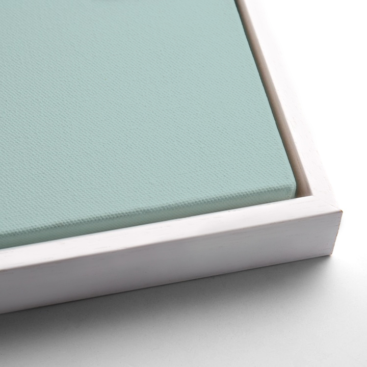 white canvas shadow frame